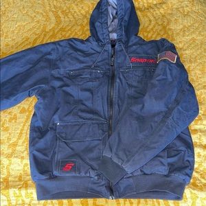 Heavy duty Snap-on coat—outdoor apparel